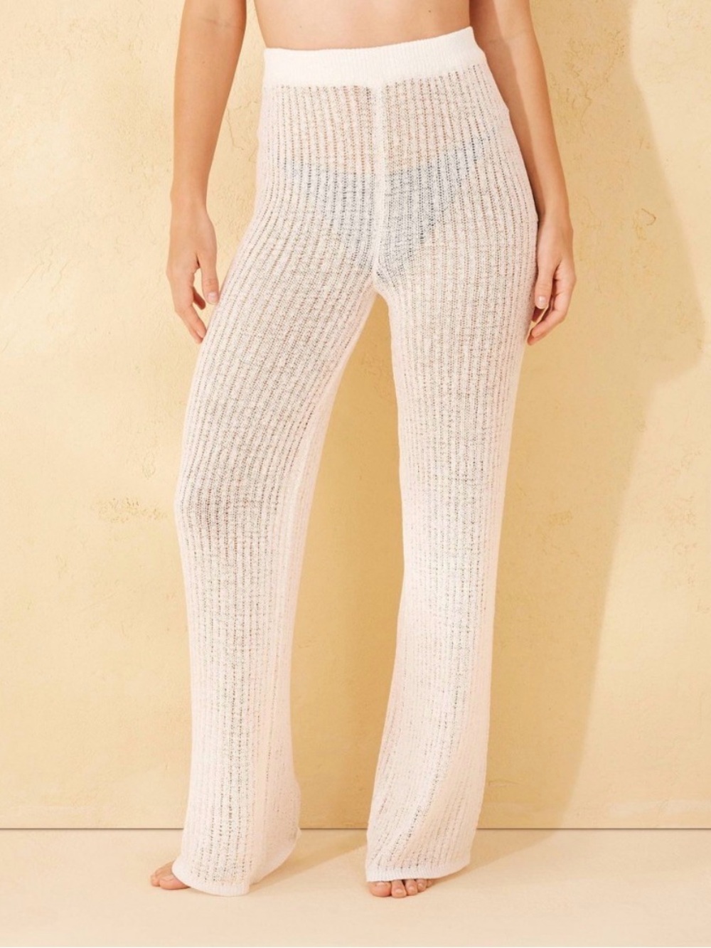 Women's Knit Cover up Pants - Shade & Shore™ Cream XS